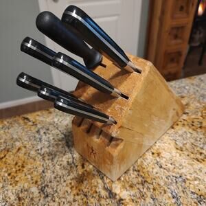 J.A. Henckels International Knife Set with Block - 7 Pieces